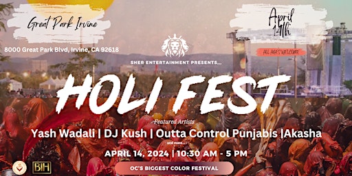 Holi Fest OC: BIGGEST COLOR FESTIVAL in ORANGE COUNTY primary image