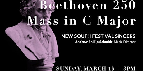 Beethoven MASS IN C with New South Festival Singers & Orchestra primary image