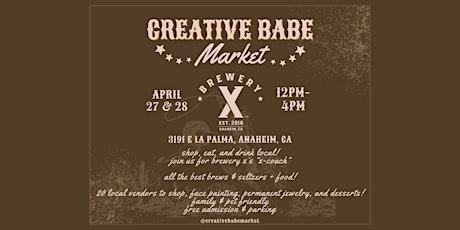 Creative Babe - Pop-Up Market @ Brewery X