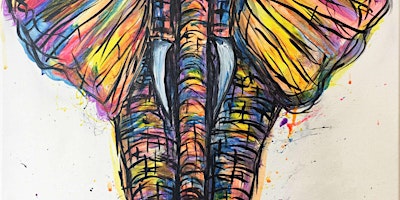 Immagine principale di Eclectic Elephant - Paint and Sip by Classpop!™ 