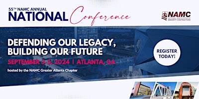 Primaire afbeelding van NAMC 55th Annual National Conference - Atlanta, GA