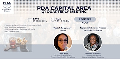 Primaire afbeelding van PDA Capital Chapter Q1 Quarterly Meeting