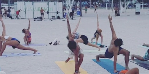 Imagem principal do evento RSVP through SweatPals: Muscle Beach Yoga