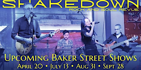 Shakedown Live at  Baker Street Pub & Grill - September