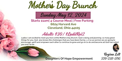 Immagine principale di Daughters Of Hope Mothers Day Brunch 