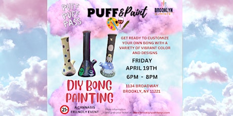 Puff & Paint - Paint Your Very Own Ceramic Bong