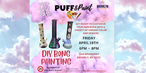 Primaire afbeelding van Puff & Paint - Paint Your Very Own Ceramic Bong