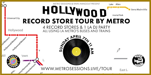 Primaire afbeelding van Hollywood Record Store Tour by Metro