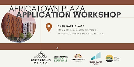 Africatown Plaza Leasing Workshop at Byrd Barr Place