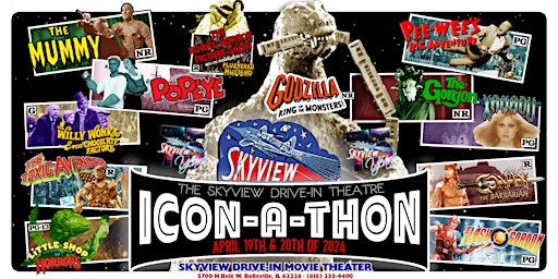 Primaire afbeelding van Skyview Drive-in's ICON-A-THON Film Festival