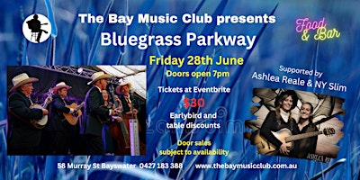 Image principale de The Bay Music Club presents Bluegrass Parkway