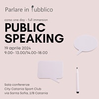 Hauptbild für Corso Public speaking