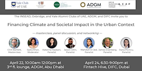 Financing Climate and Societal Impact in the Urban Context - DIFC