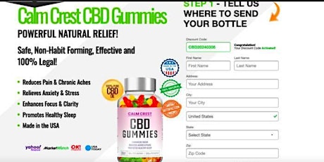 Calm Crest CBD Gummies: Reviews, SAFE, NON-HABIT FORMING, EFFECTIVE AND 100% LEGAL!