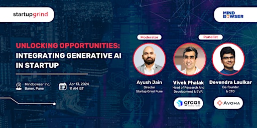 Imagem principal do evento Unlocking Opportunities: Integrating Generative AI in Startup