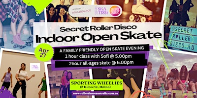 Immagine principale di Roller Dance Beginner's Class + Indoor Open Skate 