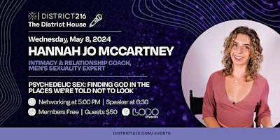 Imagem principal do evento The District House (Wed. 5/8 with Hannah Jo McCartney)