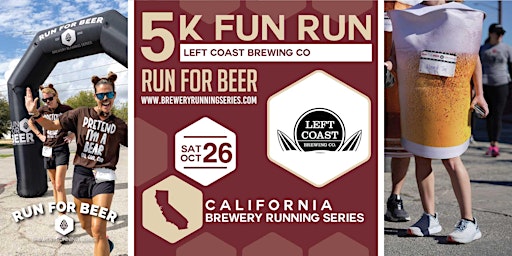 Hauptbild für Beer Run x Left Coast Brewing | 2024 California Brewery Running Series
