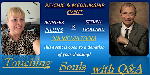 Imagen principal de A  special event Touching Souls with  Jennifer Phillips & Steven Trolland