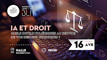 Imagem principal do evento IA et droit : quels outils numériques au service de vos besoins juridiques?