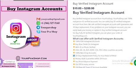 Best Sites To Buy Instagram Accounts (PVA, Bulk, Cheap)