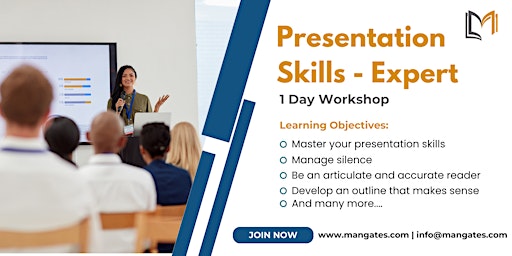 Primaire afbeelding van Presentation Skills - Expert 1 Day Training in Chicago, IL on Apr19, 2024