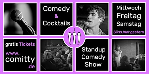 Imagem principal do evento Comedy & Cocktails ⭐Profi-Comedians & Newcomer ⭐Gratis Standup Comedy Show
