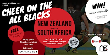 New Zealand  vs South Africa RWC Pool Game primary image
