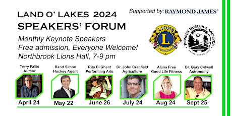 Land O' Lakes Speakers' Forum - 2024