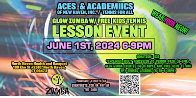 Image principale de Glow Zumba with Free Kids Tennis Event