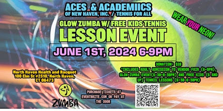 Glow Zumba with Free Kids Tennis Event