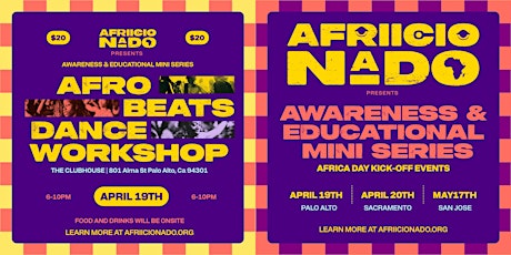 Afriicionado Presents Afro Beats Dance Workshop