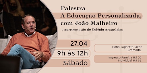 Hauptbild für A Educação Personalizada, com João Malheiro.