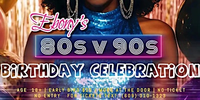 Imagem principal do evento 80's vs 90's BIRTHDAY BASH