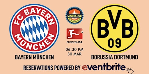 Bayern München v Borussia Dortmud | Bundesliga - Sports Pub Malasaña primary image