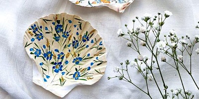 Primaire afbeelding van Things To Do Near Cape May, NJ - Seashell Trinket Dish Painting Class