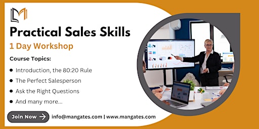 Hauptbild für Practical Sales Skills 1 Day Workshop in Columbia, MD on April 26th, 2024