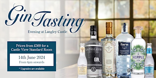 Gin Tasting Evening at Langley Castle Hotel  primärbild