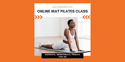 Strong core & back mat Pilates class primary image