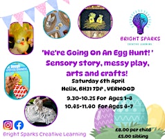 We're Going on an Egg Hunt! Sensory Story &  Arts and Crafts! Ages 0-4 primary image