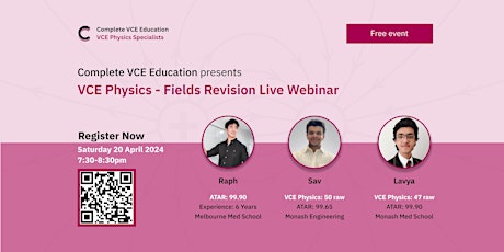 VCE Physics Revision Webinar - Fields Unit 3 Area of Study 2