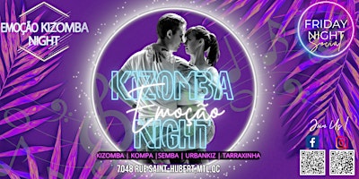 Imagem principal do evento Emoção Kizomba Night, your Friday saida