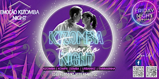 Imagen principal de Emoção Kizomba Night, your Friday saida