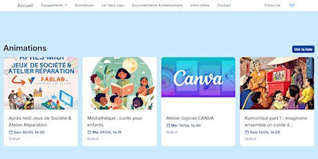 NOUVELLE PLATEFORME POUR LES ANIMATIONS ET LES MACHINES