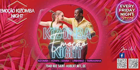 Emoção Kizomba Night, your Friday saida