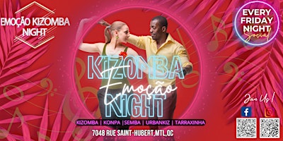 Imagem principal de Emoção Kizomba Night, your Friday saida