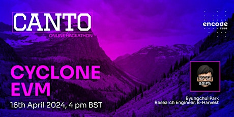 Canto Online Hackathon Powered by Encode Club: Cyclone EVM