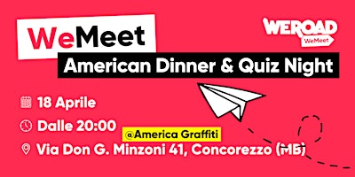 Imagem principal de WeMeet | American Dinner & Quiz Night