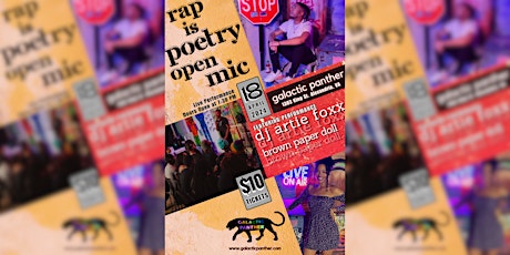Rap is Poetry Open Mic Night @ Galactic Panther Art Gallery