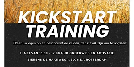 Kick-start training 11 mei | Rotterdam